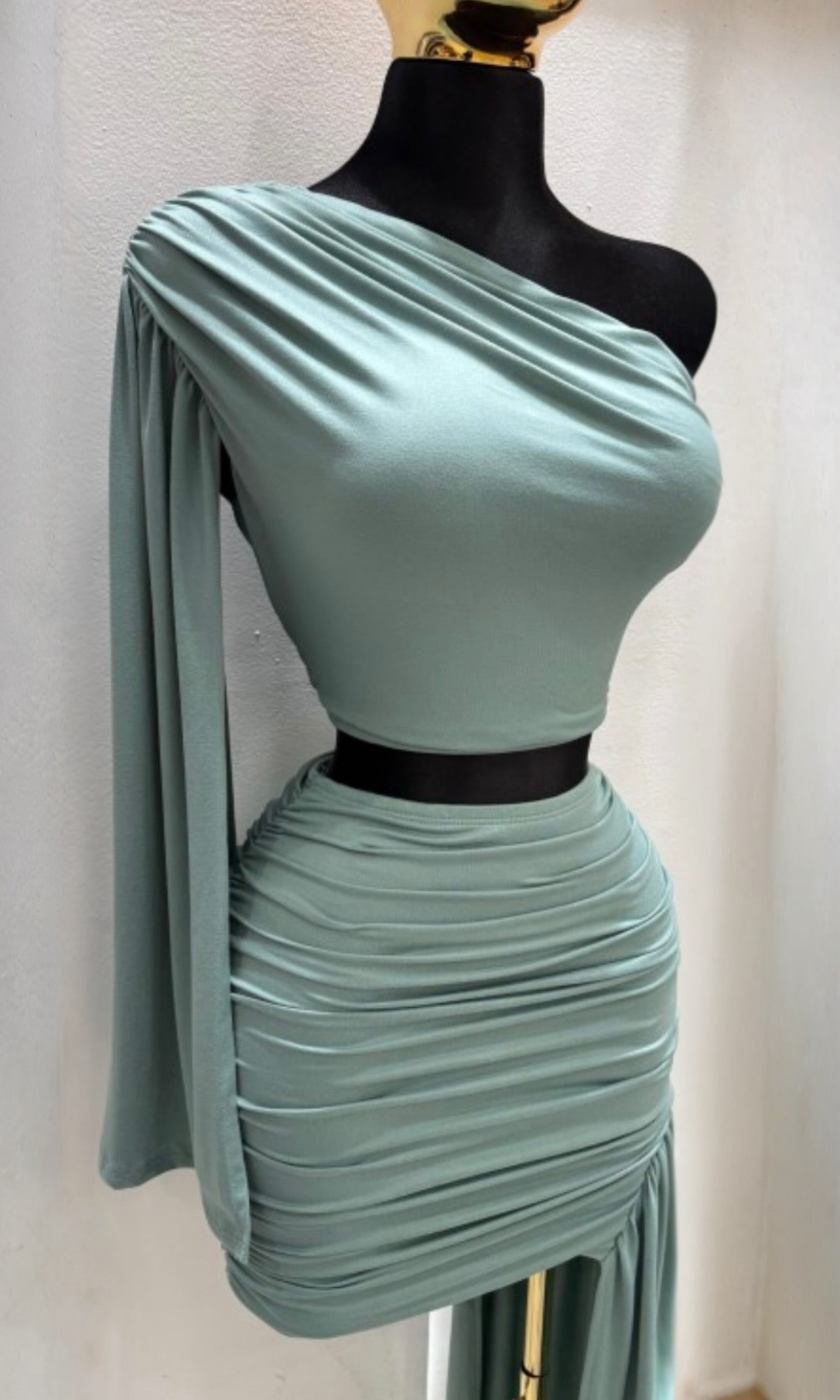KENDRA RUCHED SKIRT SET