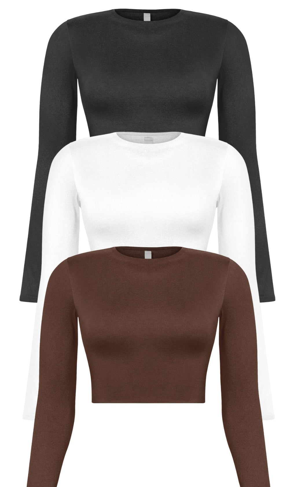 AGUSTINA BASIC CROP TOP (BLACK, WHITE OR BROWN)